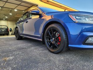 Ceramic coating applied to Volkswagen Jetta with deep gloss and incredible finish 1 of 4.