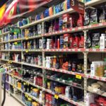 Car protection and cleaning product aisle at car part store