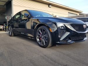 2025 Cadillac CT6 Paint Corrected and Ceramic Coated Outside Parked in the Sun