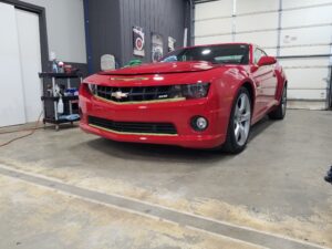 Beautiful red 2010 Camaro SS paint corrected and ceramic coated 02