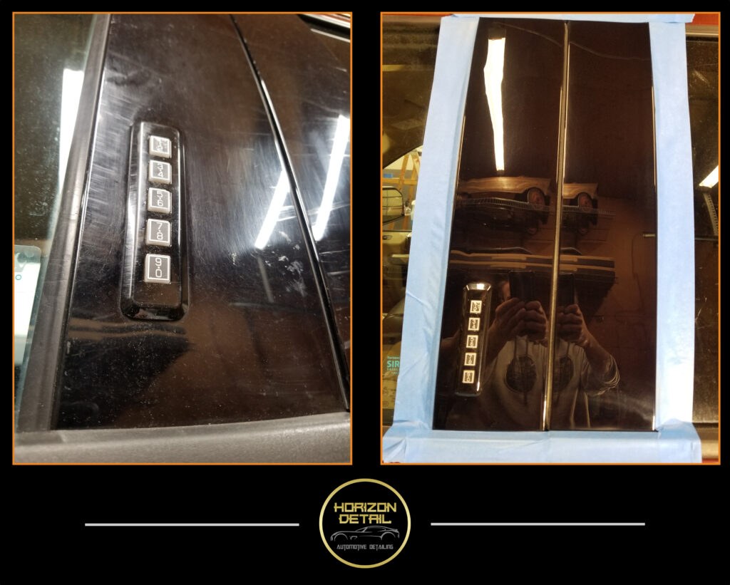 Paint Correction Before and After Poster - By Horizon Detail Northwest Indiana