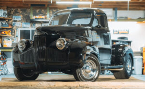 1948 Studebaker Truck Full Paint Correction and Ceramic Coating Night Time Picture Deep Gloss