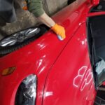 2008 Mazda Miata HD Bond Coat Application In Progress - Ceramic Coatings near Crown Point in Northwest Indiana!