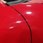 Miata In Progress Picture - 50/50 Before and After Compounding - Pre Finish Polish