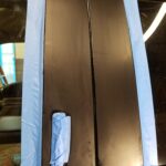 Severely Damaged B-Pillar - Very Deep Off-Roading Damage - After Wet Sanding