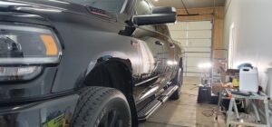 Black Dodge Ram Perfect Paint Correction and Ceramic Coating - Horizon Detail Northwest Indiana