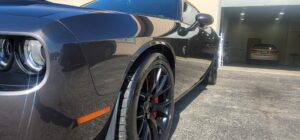 Gorgeous Gun Metal Challenger Complete Paint Correction and Ceramic Coating by Horizon Detail Crown Point Indiana