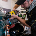 Horizon Detail Owner Correcting the Paint On Dodge Brothers Sedan