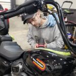 2024 Harley Paint Correction and Ceramic Coating - Paint Correction In Progress by Mike - Owner of Horizon Detail near Crown Point and Saint John in Northwest Indiana