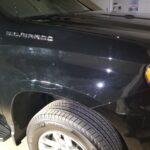 Omar's Silverado - Paint Correction and Ceramic Coating - Inspection Pictures - Paint Condition Before - Horizon Detail - Crown Point Indiana