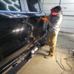 Omar's Silverado Getting Compounded by Owner Mike at Horizon Detail - Northwest Indiana