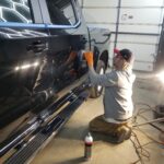 Omar's Silverado Getting Compounded by Owner Mike at Horizon Detail - Northwest Indiana