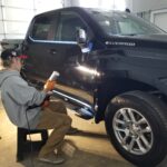 Omar's Silverado Getting Compounded by Owner Mike at Horizon Detail - Northwest Indiana