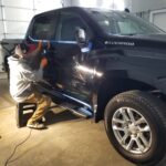 Omar's Silverado Getting Compounded by Owner Mike at Horizon Detail - Northwest Indiana