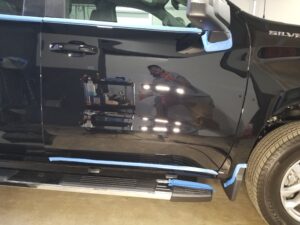 Omar's Silverado - After Finish Polish - Spot Light Reflection Shot