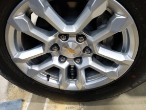 Omar's Silverado - Wheel Face Ceramic Coating - Angelwax Graphene Reinforced Ceramic Coating at Horizon Detail Near Saint John Indiana