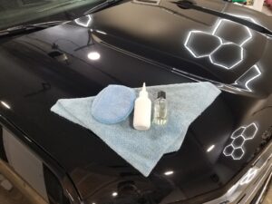 Omar's Silverado - Paint Correction and Ceramic Coating In Progress - HD Bond Coat Installation