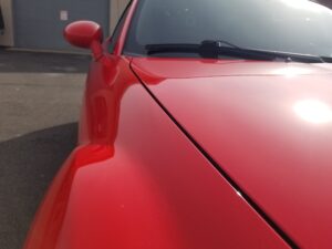 2008 Mazda Miata - Paint Correction and Ceramic Coating - Finished Pictures - Front End Passenger Side Outside Under Sun- Horizon Detail Northwest Indiana - Crown Point and Saint John Indiana