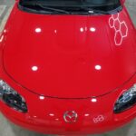 2008 Mazda Miata - Paint Correction and Ceramic Coating - Finished Pictures - Hood Under Lights- Horizon Detail Northwest Indiana - Crown Point and Saint John Indiana
